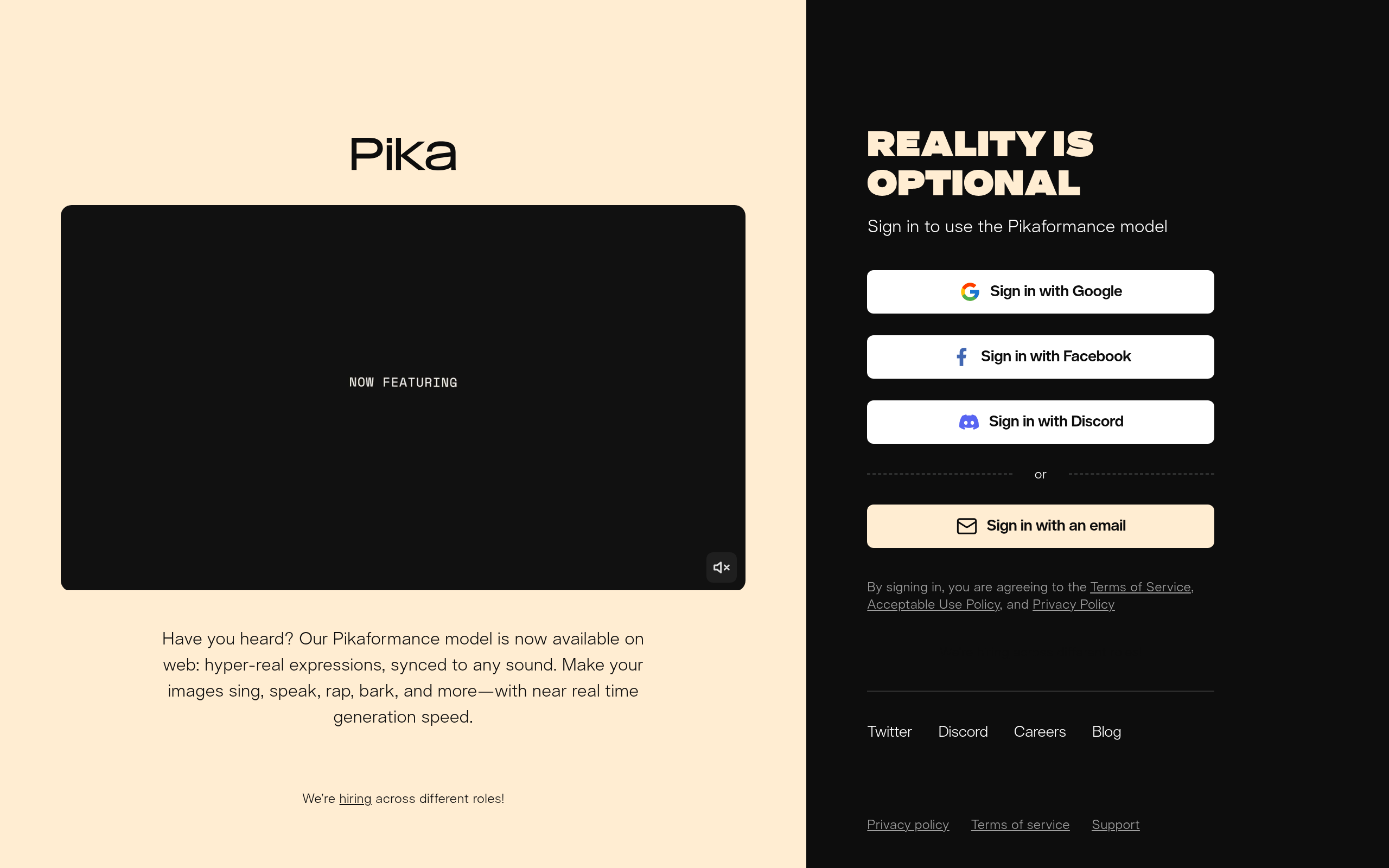 Pika Labs Screenshot